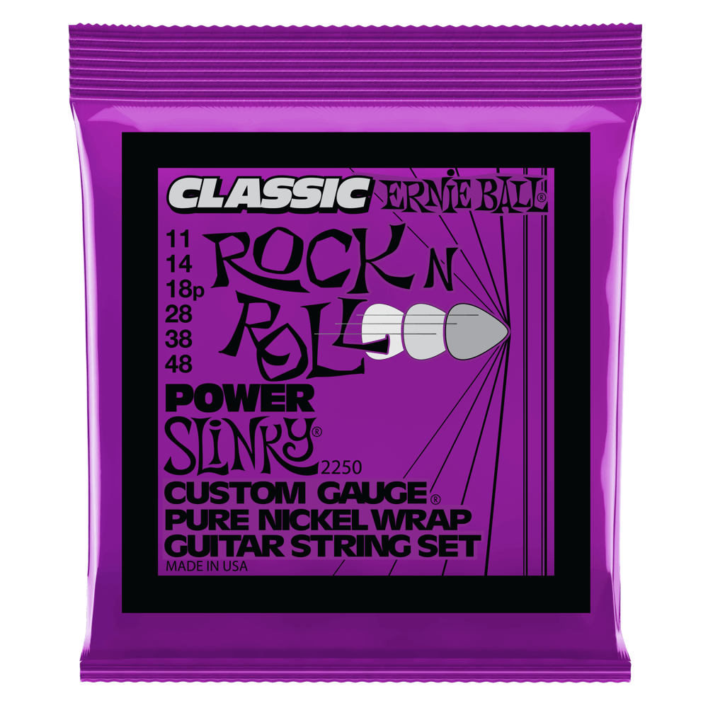 Ernie Ball Classic PURE NICKEL Power Slinky 09-46 Electric Guitar Strings 2250