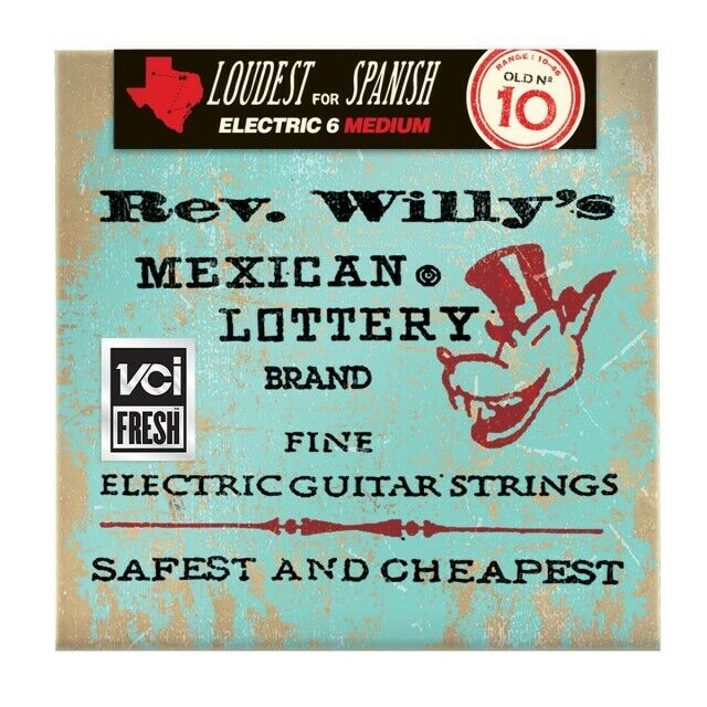 Dunlop Billy Gibbons / Rev Willy 10-46 Light Electric Guitar Strings RWN1046