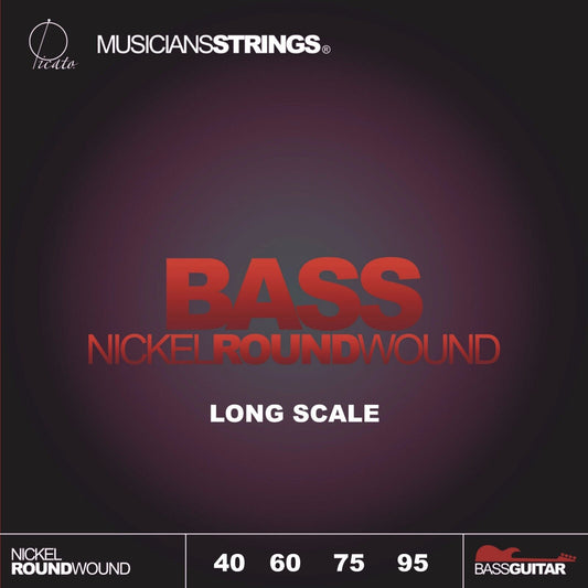 Picato Nickel Roundwound 40-95 Medium Bass Guitar Strings 97354 