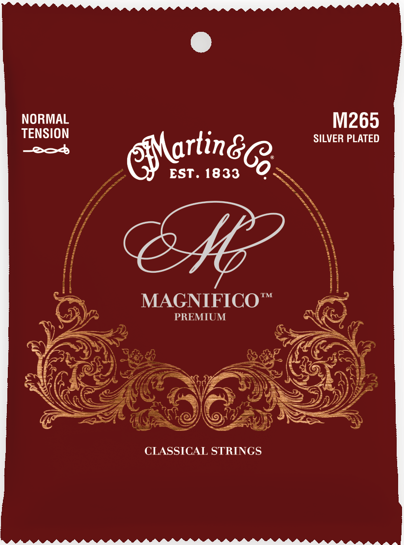 Martin Magnifico Premium 25-42 Normal Tension Tie End Classical Guitar Strings