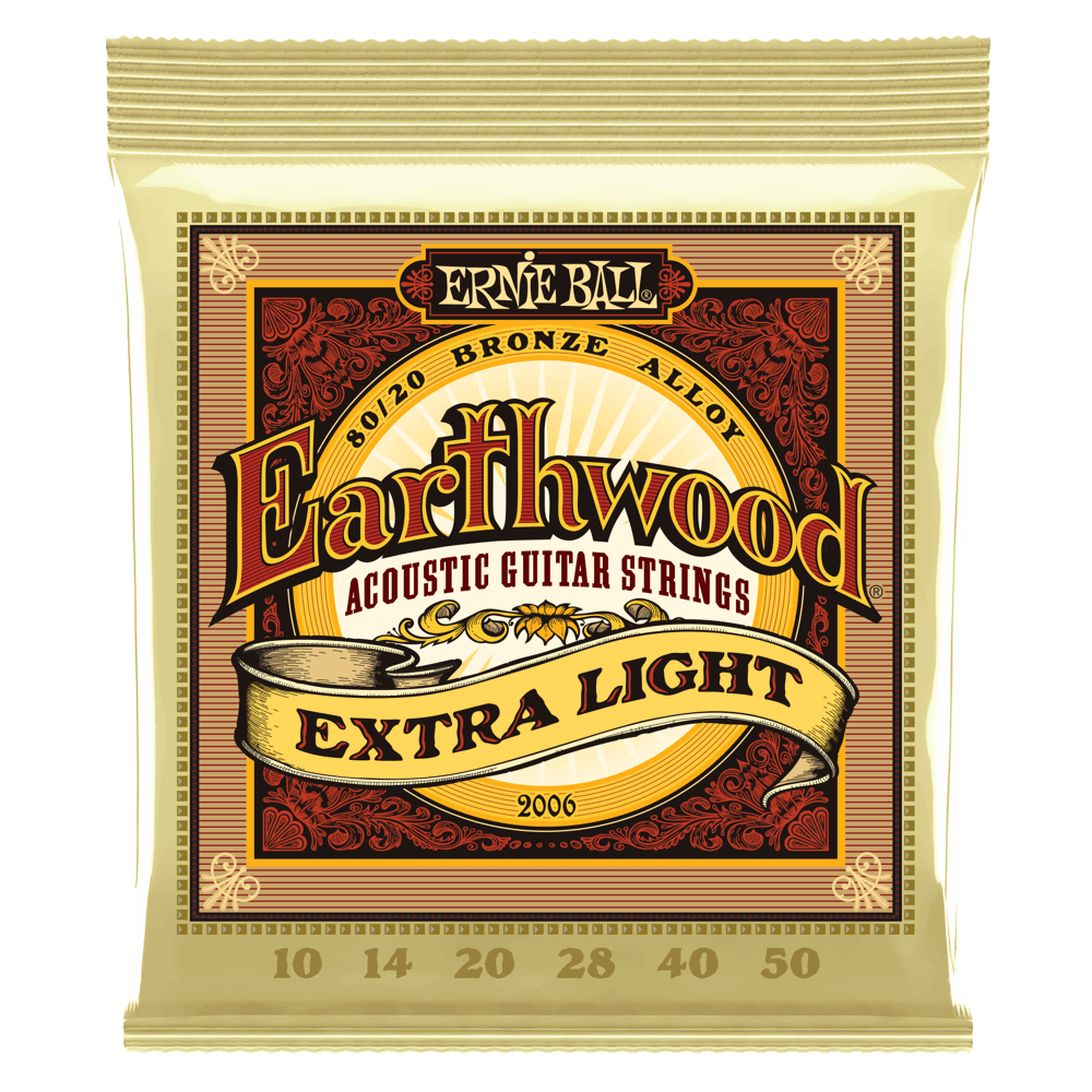 Ernie Ball Earthwood 80/20 Bronze Extra Light 10-50 Acoustic Guitar Strings 2006