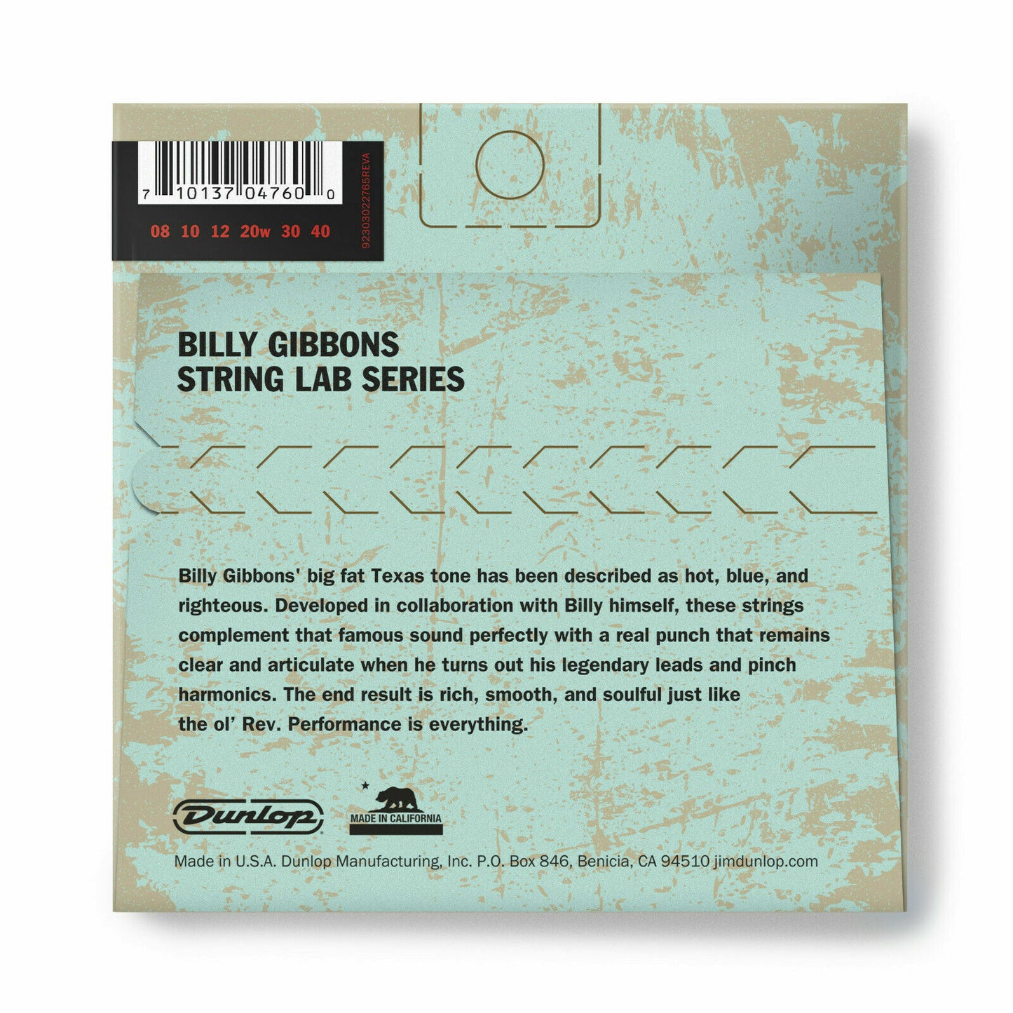 Dunlop Billy Gibbons / Rev Willy 08-40 Fine Electric Guitar Strings RWN0840