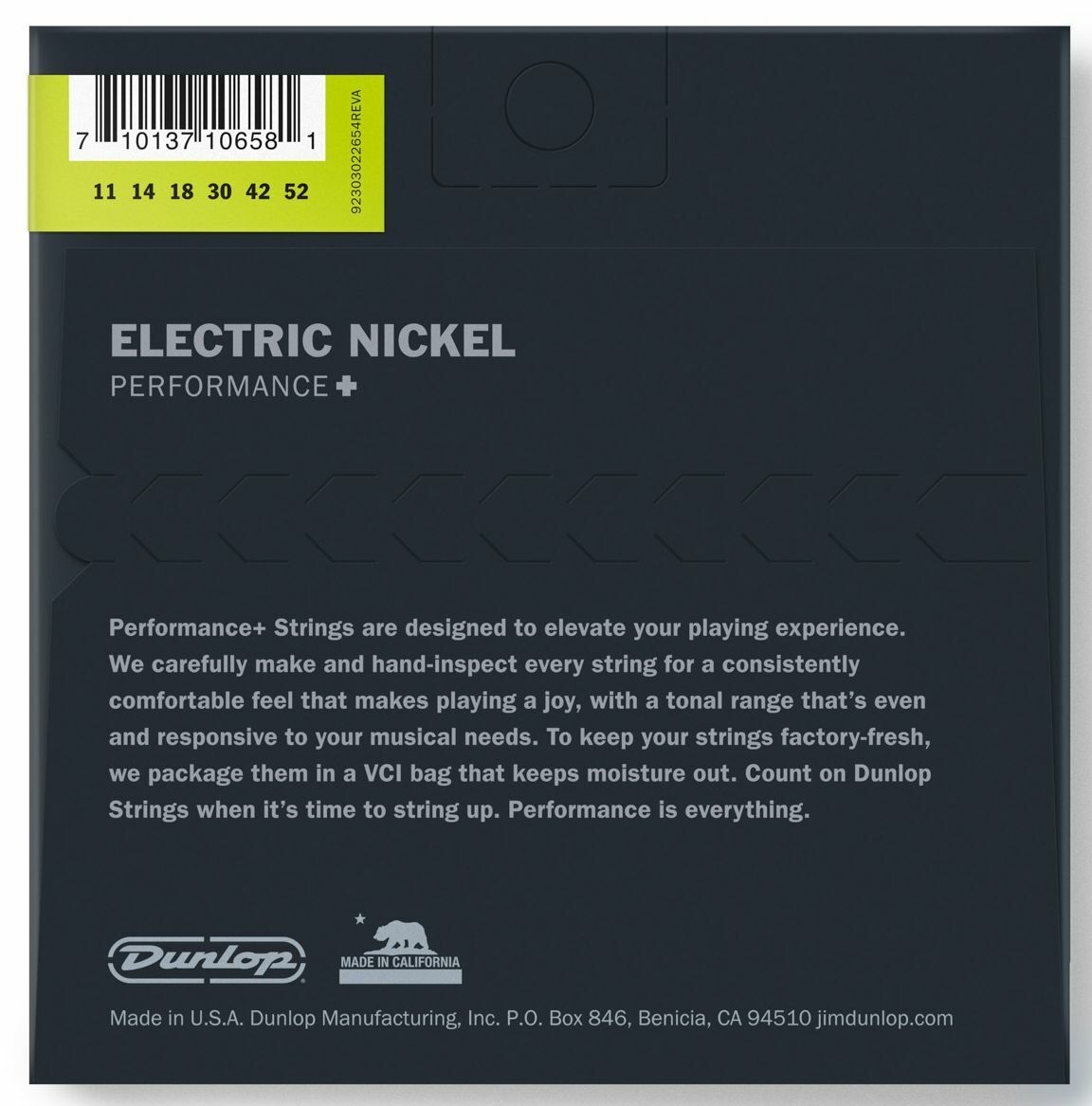Dunlop Performance+ Nickel Wound 11-52 Med-Heavy Electric Guitar Strings DEN1152