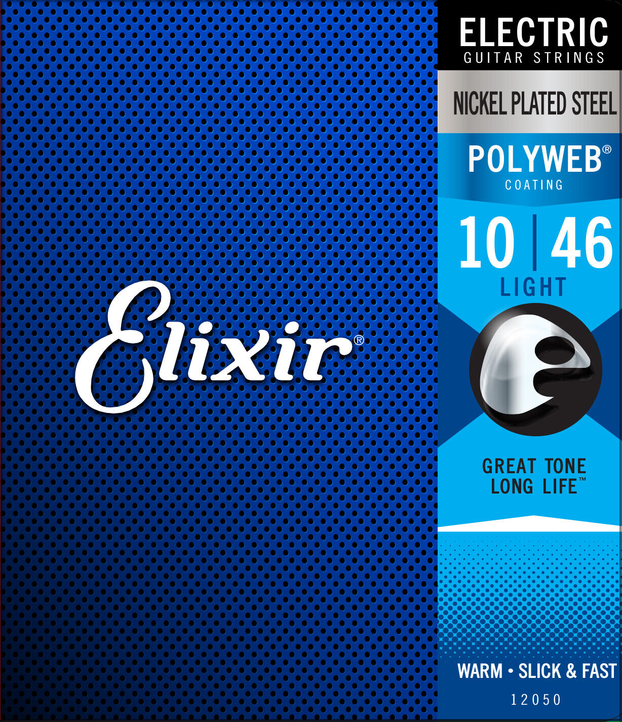 Elixir Polyweb Coated 10-46 Custom Light Nickel Electric Guitar Strings E12050