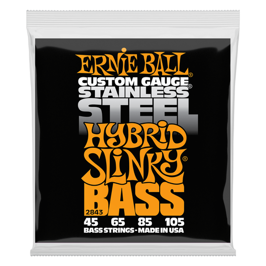 Ernie Ball Hybrid Slinky 45-105 Stainless Steel Electric Bass Strings 2843