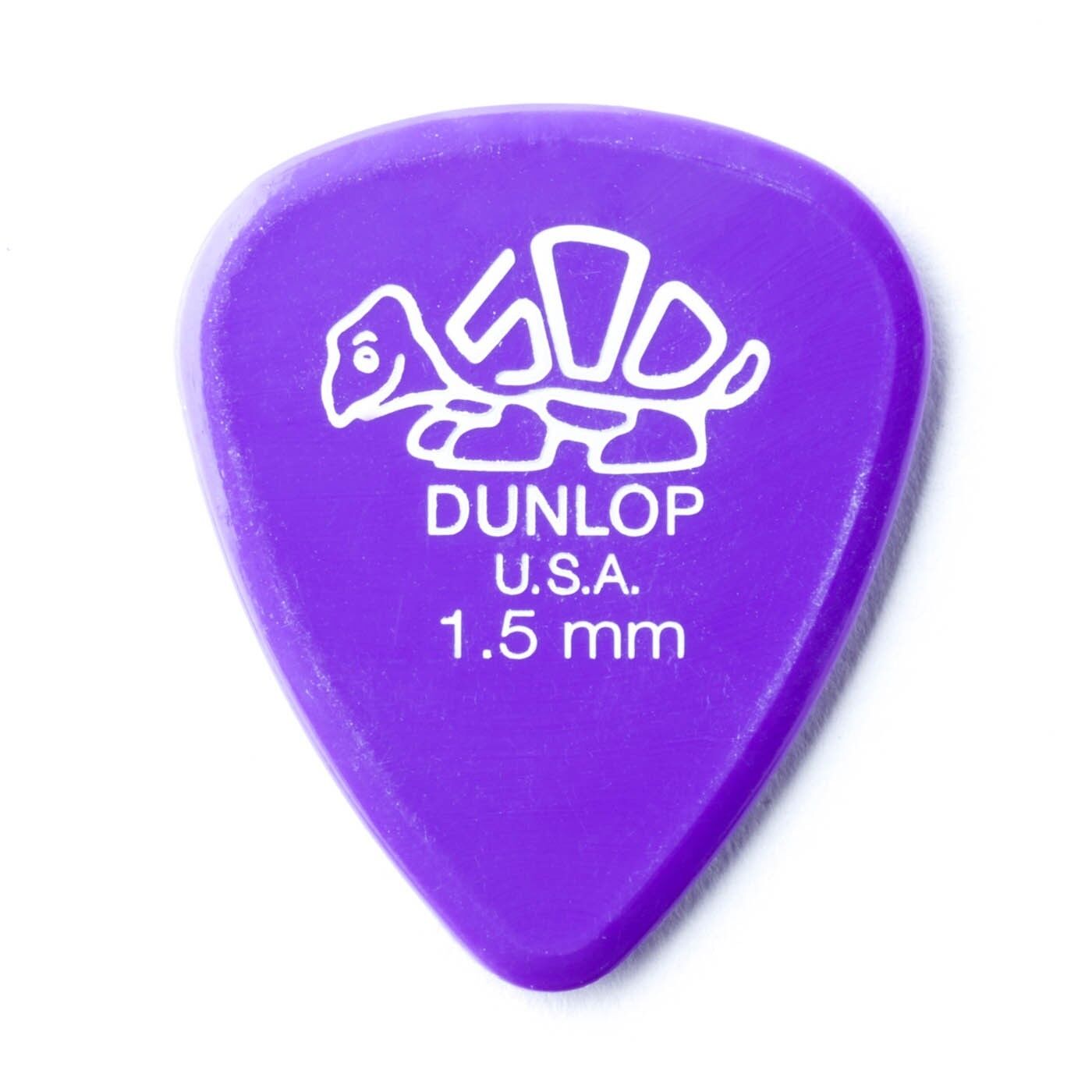 Jim Dunlop Delrin 500 Plectrums - Bags of 12 Picks 