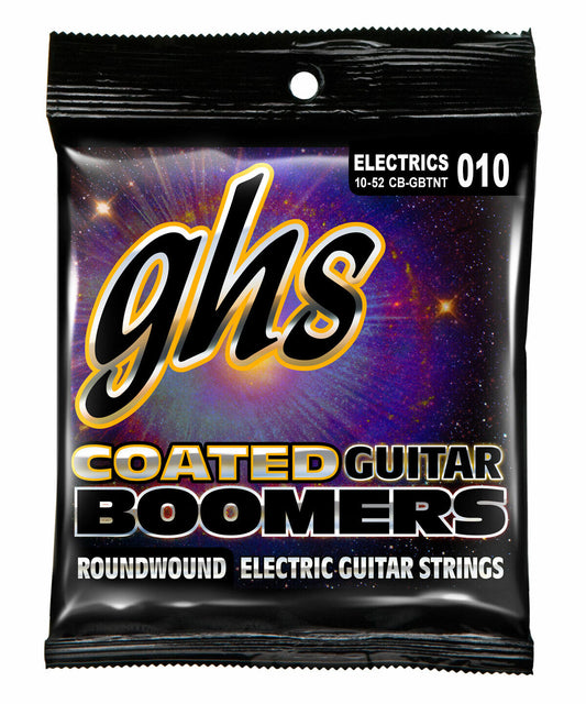 Ghs Coated Boomers 10-52 Thin Thick Nickel Wound Electric Guitar Strings CBGBTNT