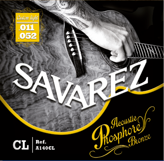 Savarez Custom Light 11-52 Phosphor Bronze Acoustic Guitar Strings A140CL